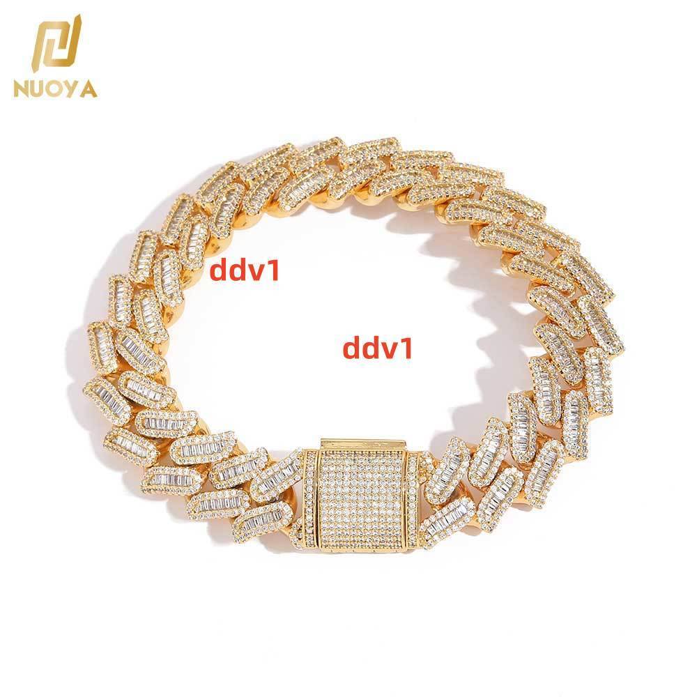 Bling Diamond Cuban Link Bracelet Hip Hop Jewelry Iced Out Thorns Chain Bracelet Women Designer's style
