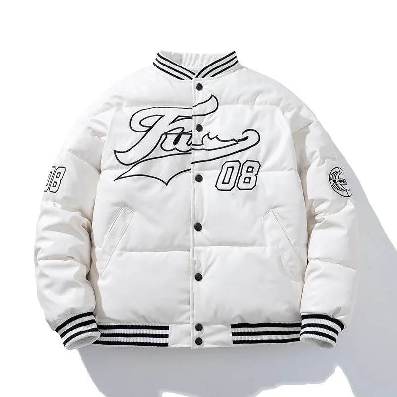 PU Leather Baseball Jacket women Trend Patchwork Letter Embroidery Cardigan Coats Male Autumn Casual Loose Mens Jackets 251028