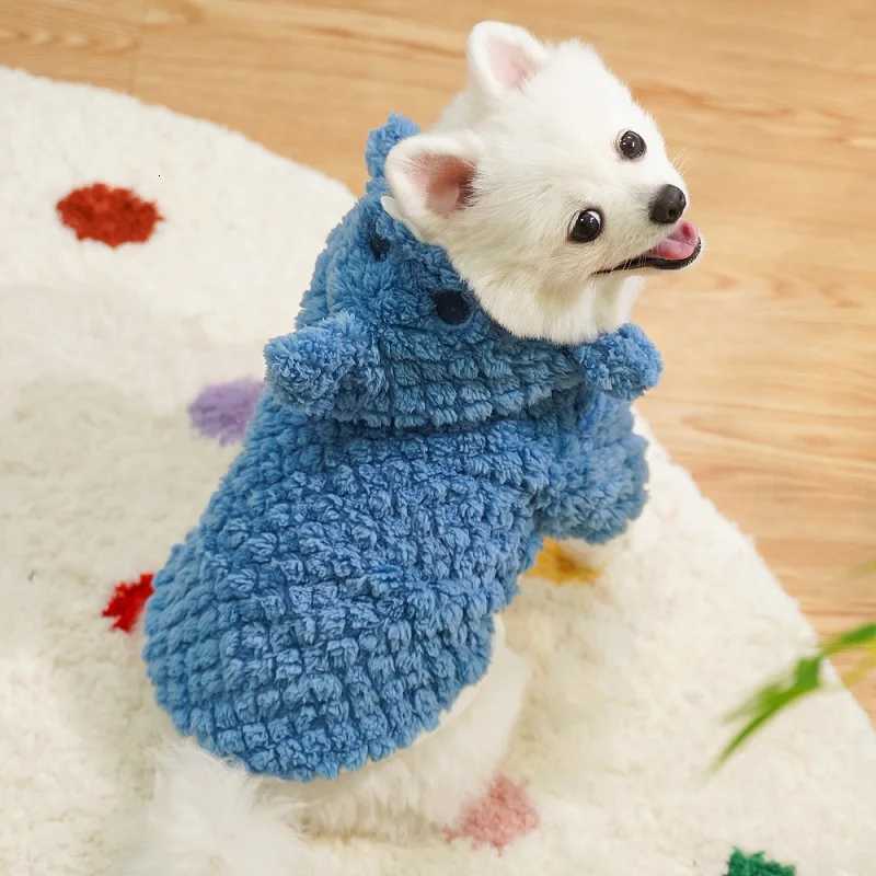Funny Dog Costume Puppy Warm Hoodie Winter Dog Clothes Shark Cosplay Fleece Clothing Dachshund Bichon Chihuahua Coats Pullovers C251030