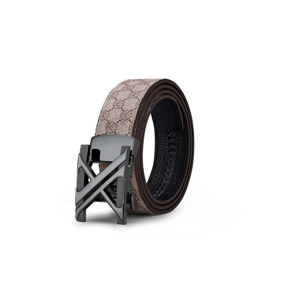 High-end Alloy Surface PVC Leather Business Versatile Men's Belt New Model