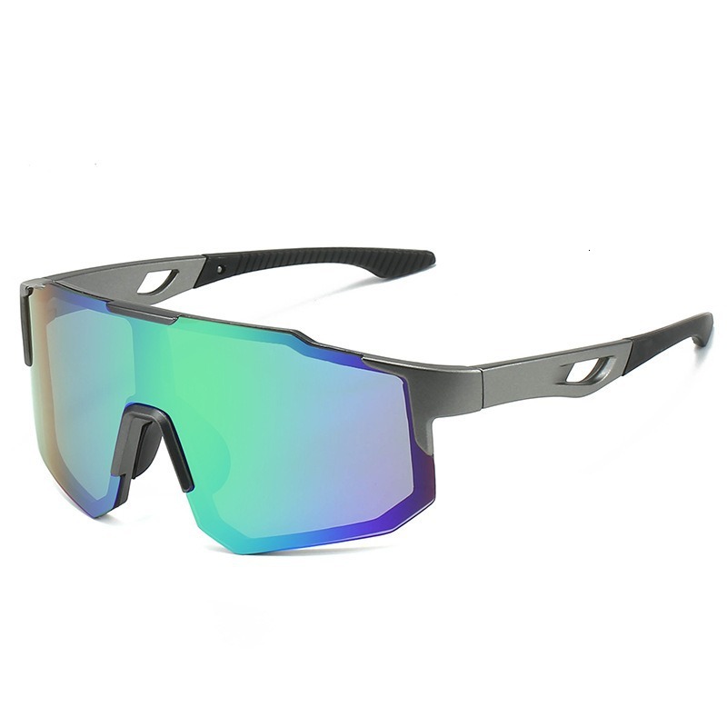 Outdoor Sports Men and Women Anti-ultraviolet Large Frame Riding Glasses fashion Colorful Pc Sunglasses