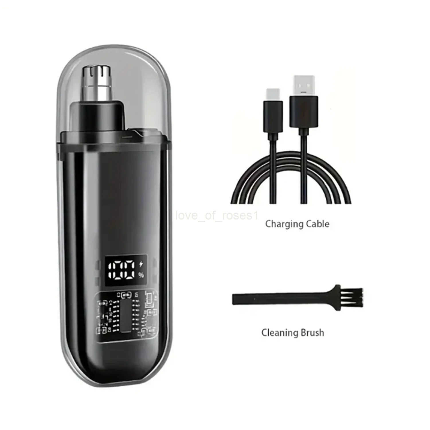 Nose Hair Trimmer for Men Portable Mini Nose Hair Remover USB Rechargeable Trimmer for Nose and Ears Electric Nose Hair Cutter Z251030