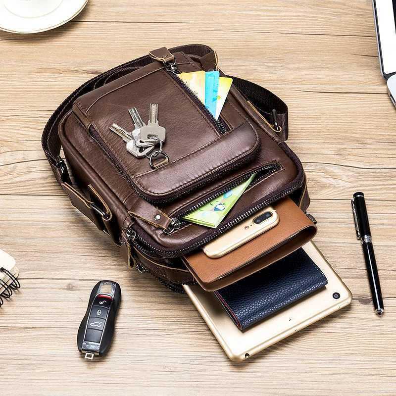 Br00 Genuine Leather Mens Shoder Bags Messenger Bag for Men Crossbody Bags new Small Man Designer Handbag Bolso M Y251011