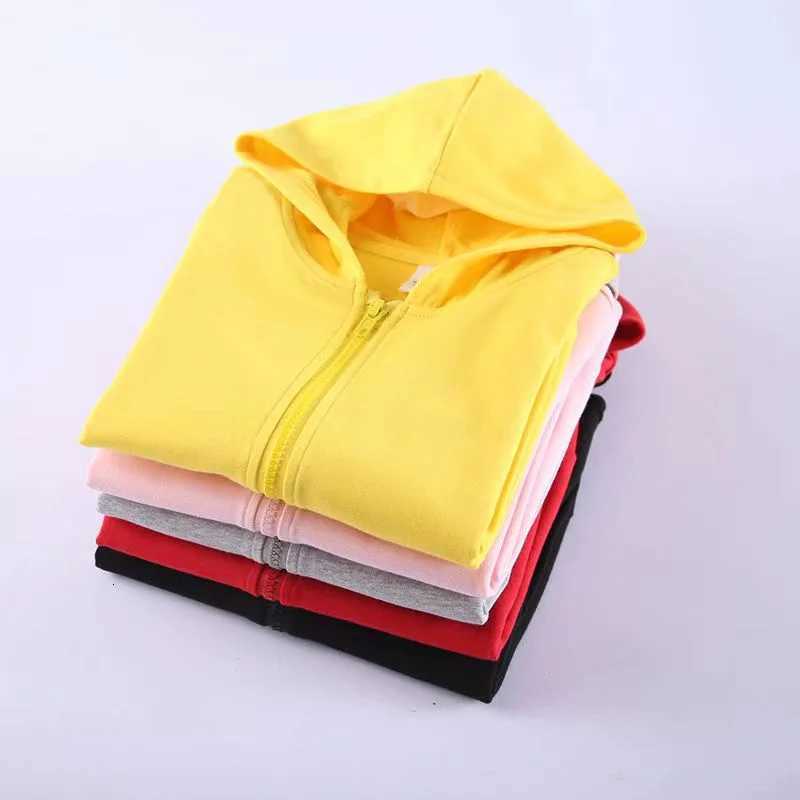 Fashion cardigan solid color zipper sweatshirt Kids hoodie boys and girls zipper hoodie 212 years old casual Kids zipper hoodieT251030