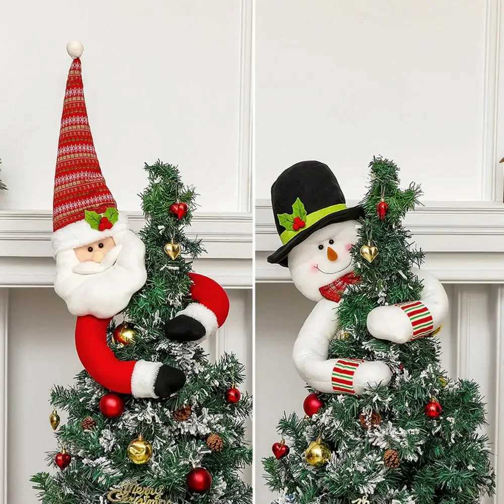 Hugs The trees Doll Santa Claus Christmas Tree Ornaments Festive Decor Noel Atmosphere Cloth Xmas christmas decorations 2025 C251030