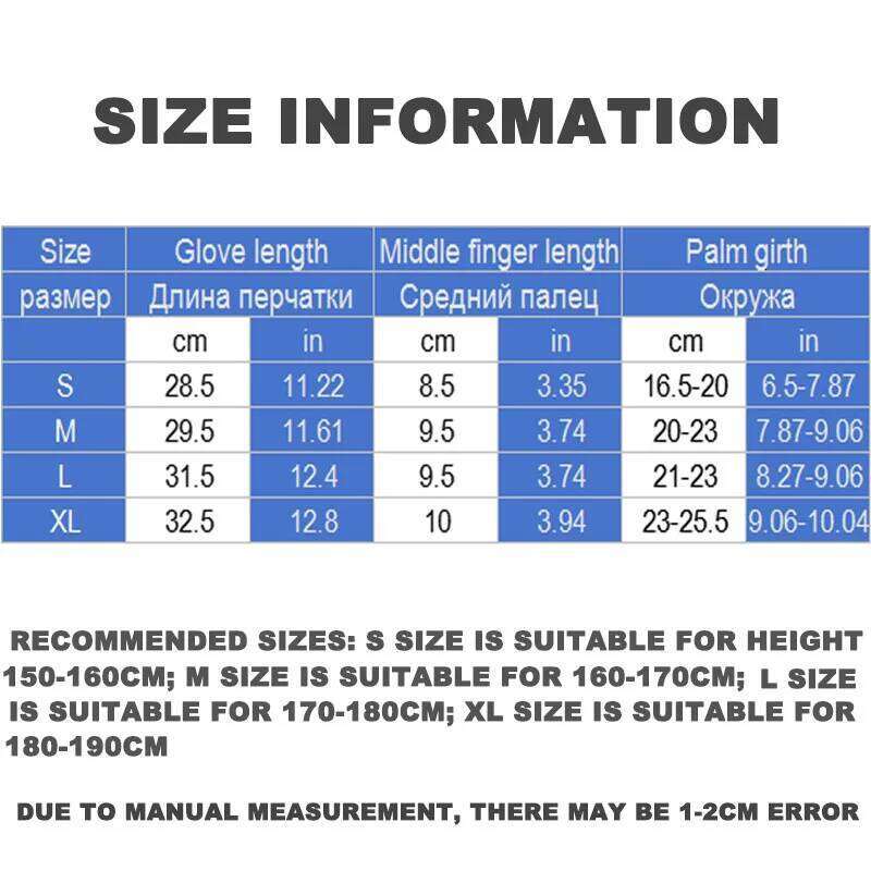 Men's Winter Warm Ski Outdoor Thick Snowboarding Windproof Waterproof For Riding Touch-Screen Skiing Gloves