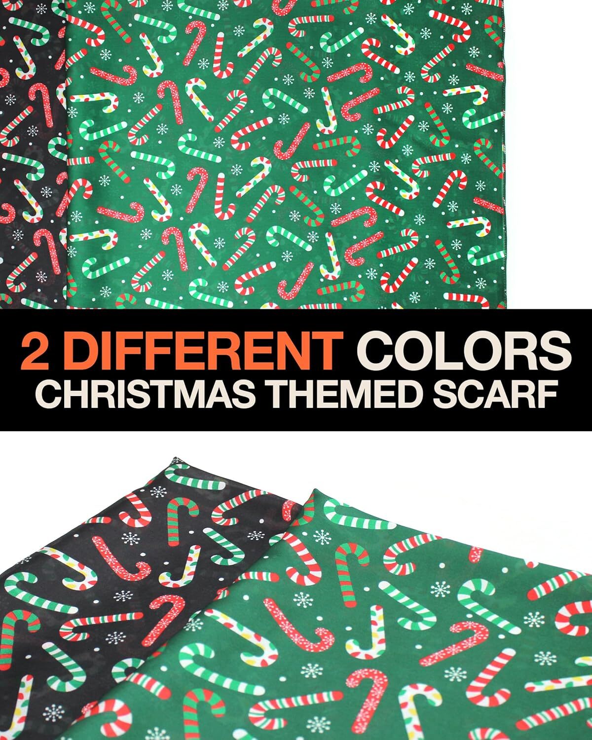 Custom Women's Lightweight Soft Silk Feeling Christmas gifts Poinsettia Snowman Scarf 13" 70" 21" 21"or x 35"