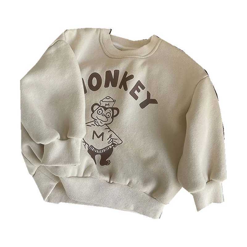 Boys Hoodies Sweatshirts CottonTops Outwear 2023 Beige Spring Autumn Windproof Kids High Quality Childrens ClothingT251030