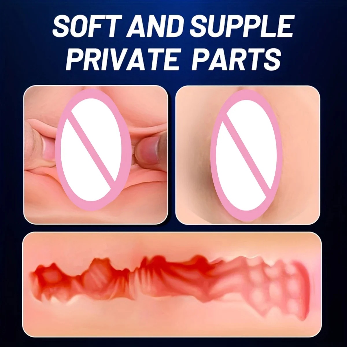 Sucking Masturbation Cup Soft Silicone Male Adult Masturbation Device Pocket Cat Artificial Vagina Sex Toy Men's Products LL-2308