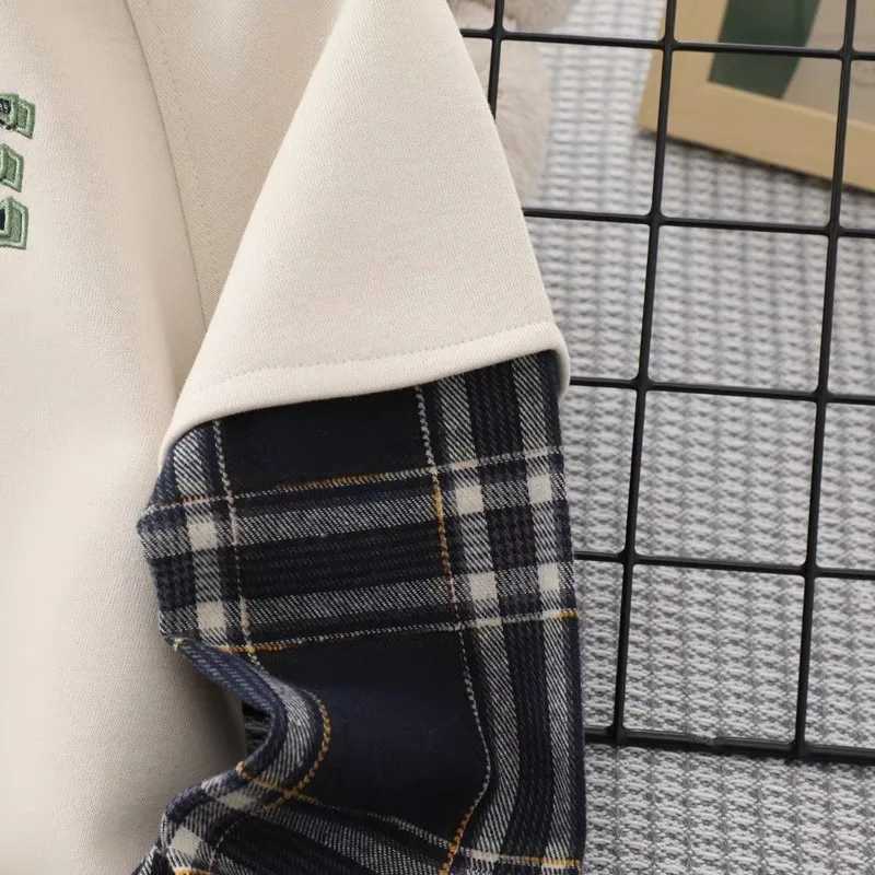 Boys Hooded Sweatshirt Kids Autumn Pullovers Spring New Letter Long Sleeve Tops Childrens Loose Fashion Coat Teenage ClothesT251030