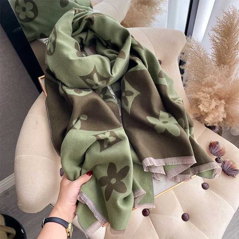 2025 Elegant Jacquard Design Scarf for Women Cashmere Soft Warm Fringe Shawl Autumn Winter Windproof Blanket Scarf ScarvesW251030