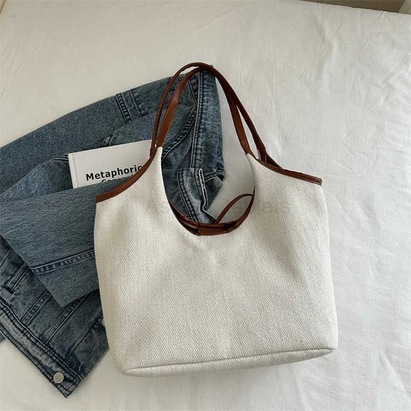 Summer Versatile Tote Bag for Women Shoulder Bags Fashionable Casual Minimalist Shopping Bag Class Bag for Girl Bolsos De Mujer M251030