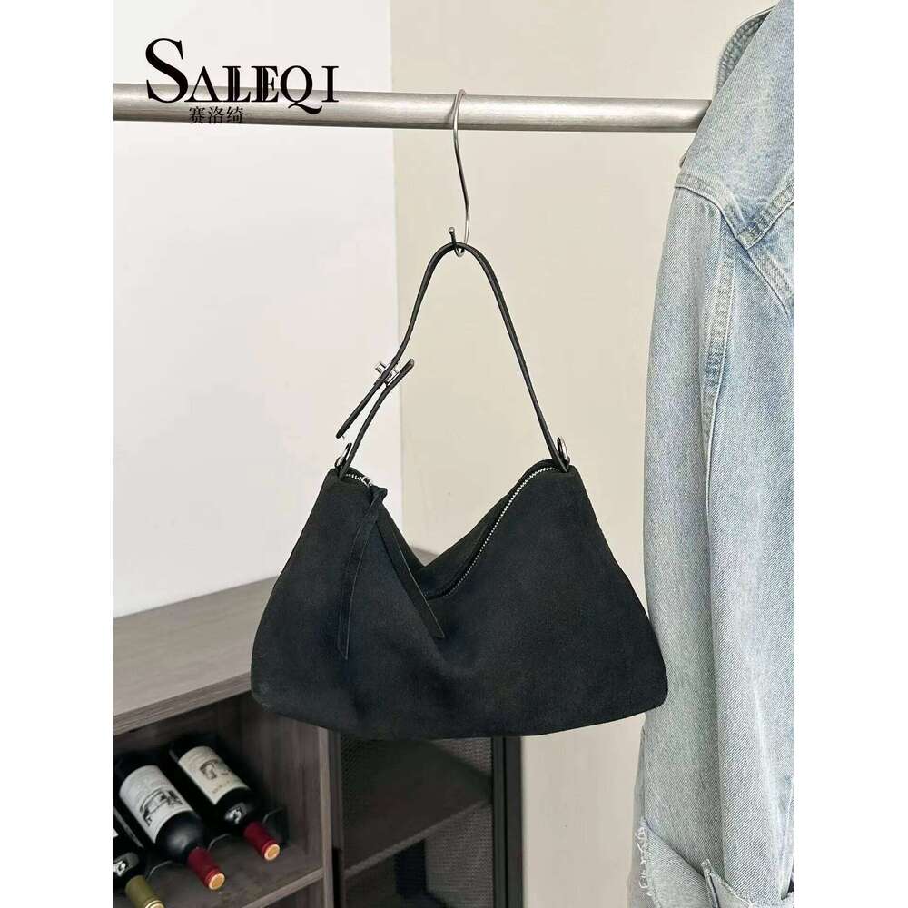Suede Cow Leather Fashion Women's Big Boston Tote Bag Ladies Soft Matte Designer Cowhide Handbag Shoulder Crossbody Bags Female
