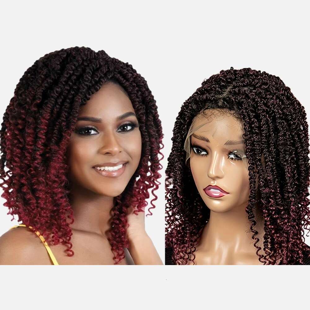 9*6 Lace Wig Synthetic Braids Wigs For Women Heat Resistant Hair Replacement Wigs, 14Inch, Daily Wear