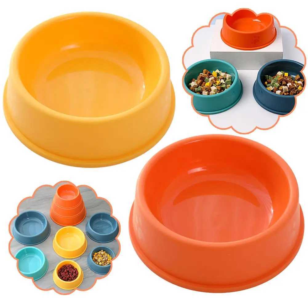 1Pc Anti Slip Plastic Dog Bowl Pet Single Bowl Frosted Cat Craft Pet Dog Small Universal Bowl Food Dog Utensil Food D5R6 J251113