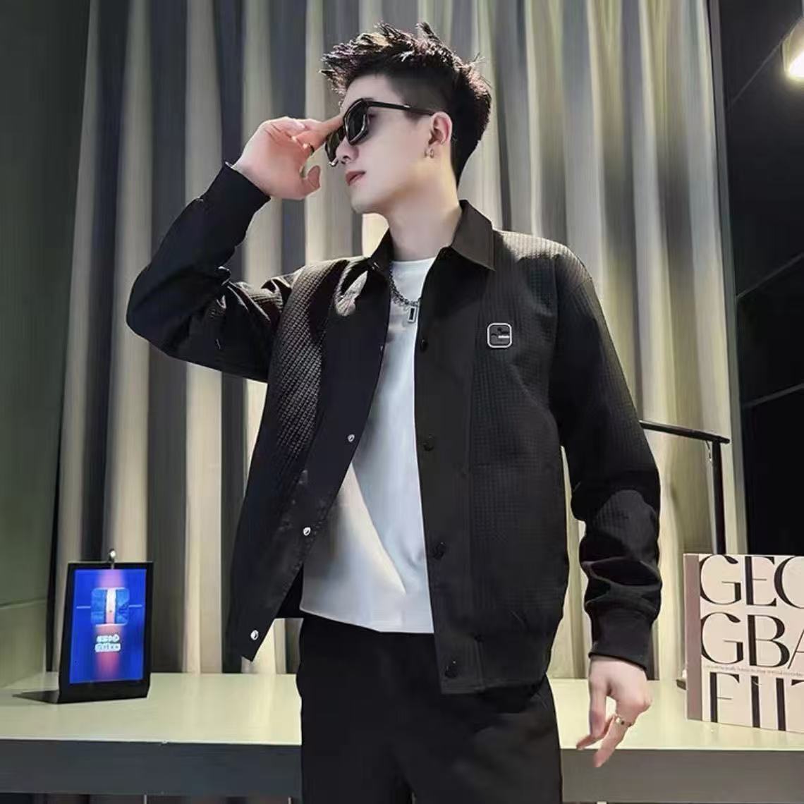 Fashion New Men's Jacket Spring Autumn 2025 Elegant Casual Versatile Trendy Designer Coat Men's Jacket