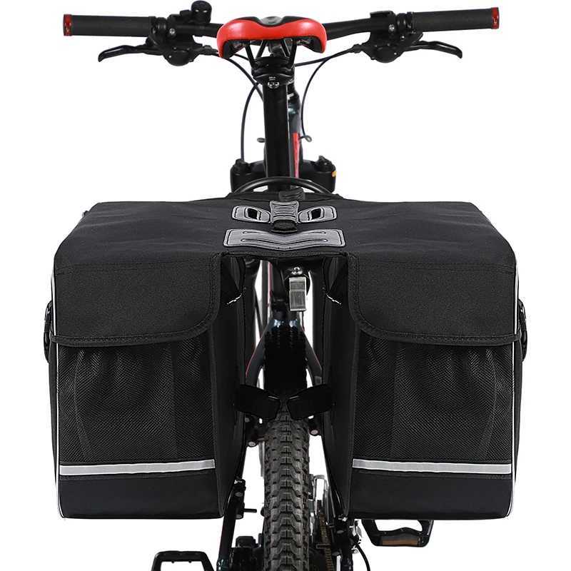 WEST BIKING Bicycle Bag 28L Multifunctional Saddle Bag Waterproof MTB Bike Rack Bag Travel 2 In 1 Big Capacity Bicycle Rear Bag H251029