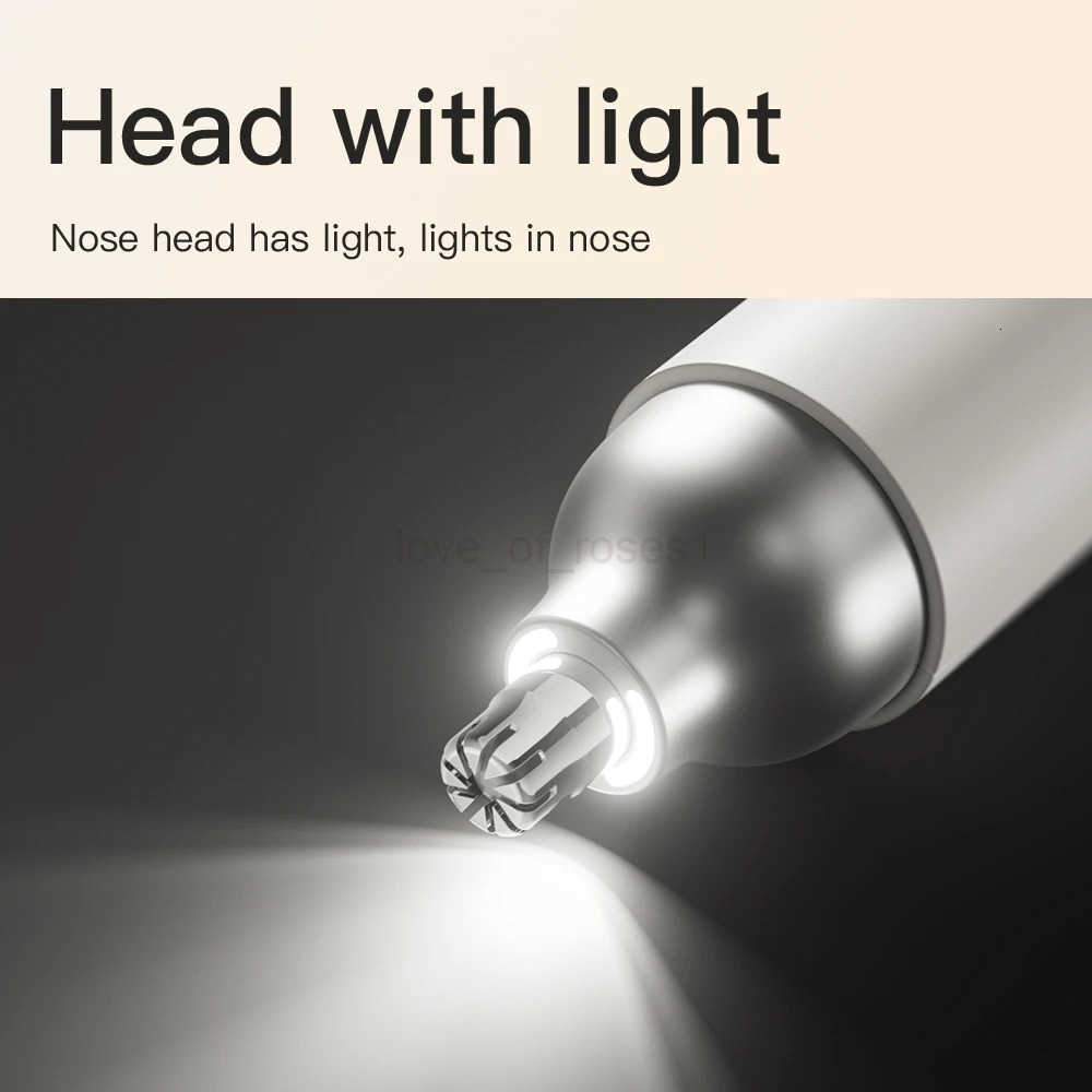 2 IN 1 Electric Nose Hair Trimmer Rechargeable Beard Shaver Nose Ear Hair Trimmer For Men Eyebrow Nose Ear Clipper Body Trimmer Z251030