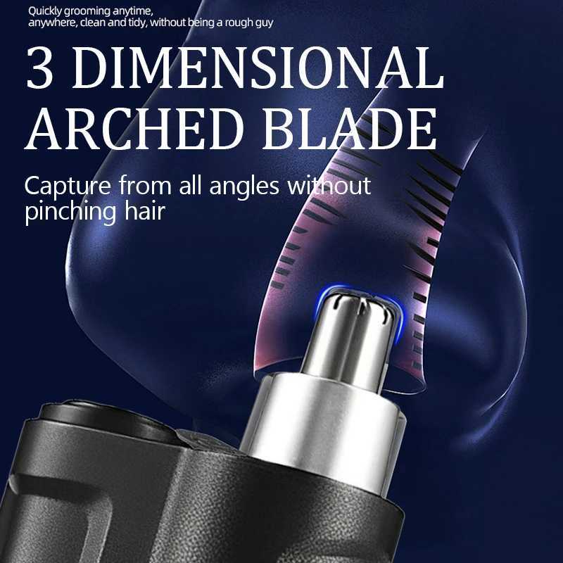 Nose Hair Trimmer USB Rechargeable Ear and Nose Hair Trimmer Male and Female Nose Hair Shaver Washing Blade M251030