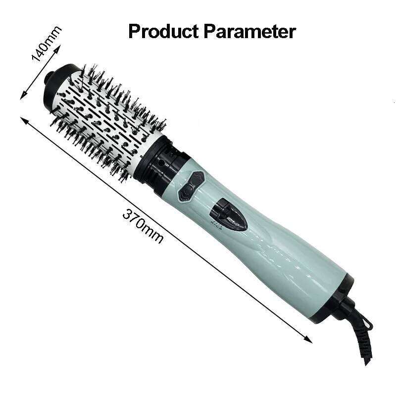 Auto Rotating Hot Air Brush Set 2In1 Interchangeable Constant Temperature Curling Straightening Anti-Scald Hair Styling Comb