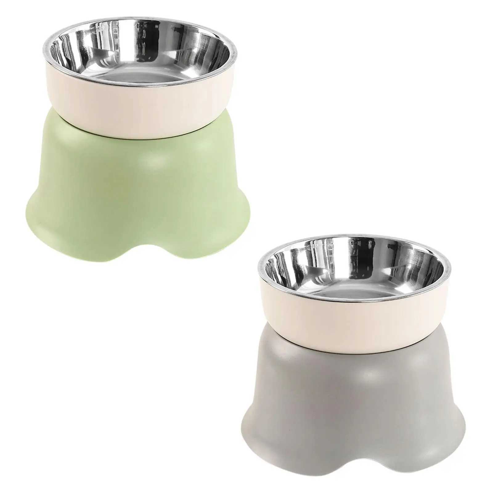 Elevated Cat Food Bowl Dog Bowl Detachable Stainless Steel Bowl Sturdy J251113