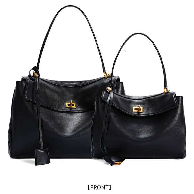 Designer bag 52 New Rodeo bag Genuine Leather Women's Tote Large Capacity Advanced Lock Fashion High Sense Underarm Bag