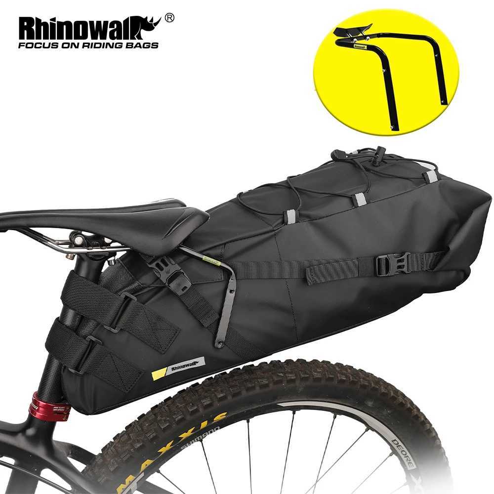 Rhinowalk Bike Pannier BagTail Seat Saddle Bag Bracket Rack 5L13L Portable Bracket Luggage Rack Bike Accessories H251029