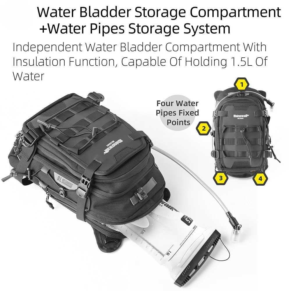 Rhinowalk Motorcycle Fuel Tank Bag High Quality Multifunctional Motorcycle Toolkit Essential Bag for Long Distance Touring H251029