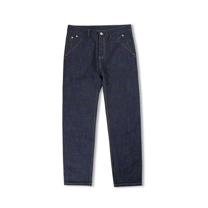 Maden Vintage 135OZ Selvedge Raw Denim Jeans Cotton Straight Denim Pants Mens Heavyweight Blue Zip Fly with Pockets Trousers J251030