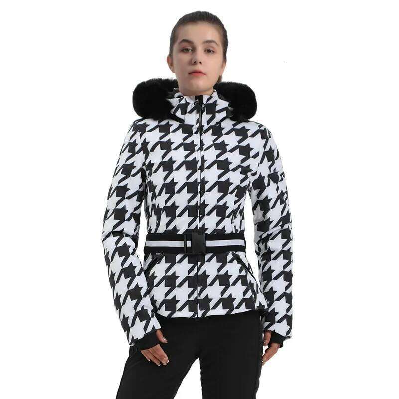 Gsou New Ski Jacket Women Thickening Snowboard Female Overalls Winter Windproof Waterproof Breathable Clothing Skiing Coat