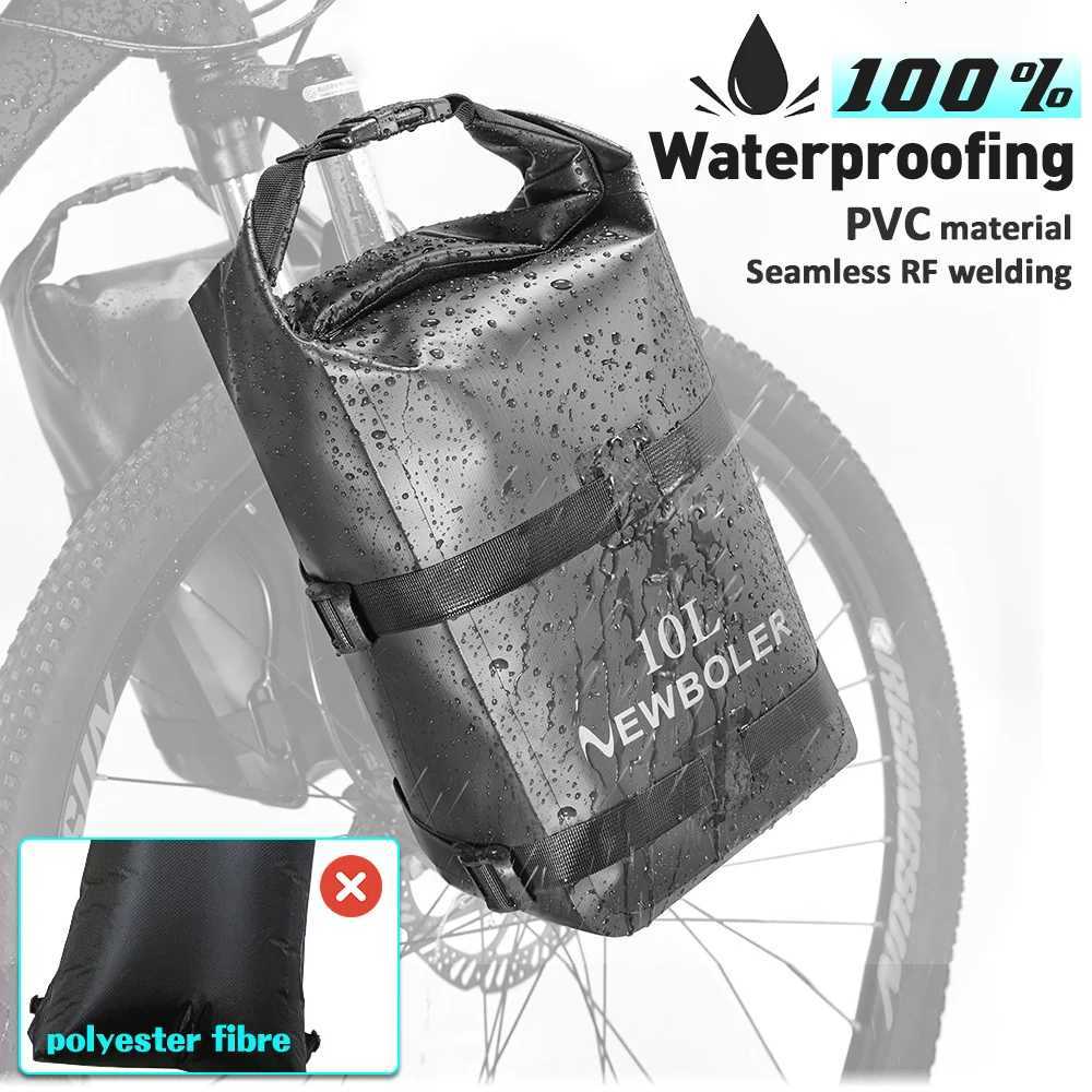 2024 NEWBOLER Portable Waterproof Bicycle Fork Bag 10L Portable Bike Bag Electric Scooter Bag Bicycle Front Bag Bike Fork Bag H251029