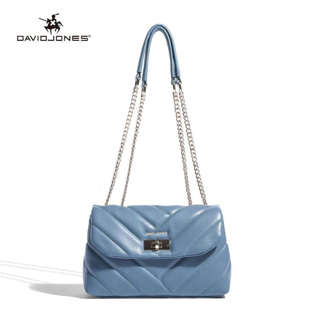 2024 New David Jones Female Crossbody Women Handbag PU Leather Lady Business Work Shoulder Bag Student Exquisite Fashionable