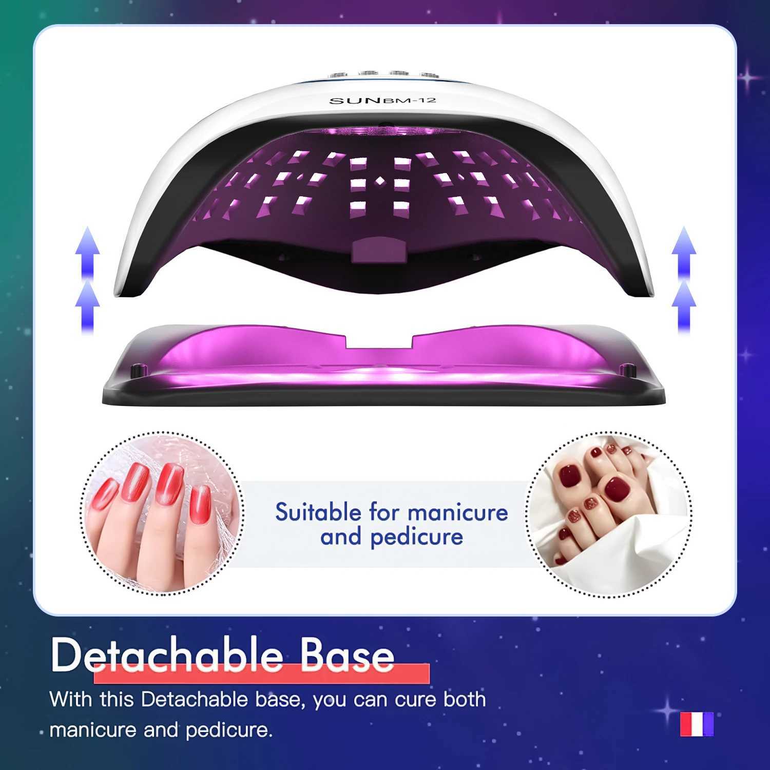 72LEDS Manicure Drying Lamp 300W UV LED Nail Dryer Curing Gel Nail Polish With Smart Timer Professional Nail Salon Tools L251030