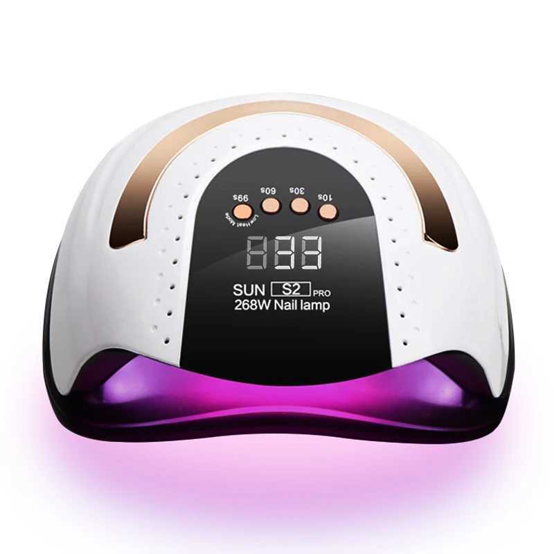 268W Professional UV LED Nail Drying Lamp for Nails Gel Polish Dryer with 4 Timer Setting Auto Sensor Manicure Light Equipment L251030