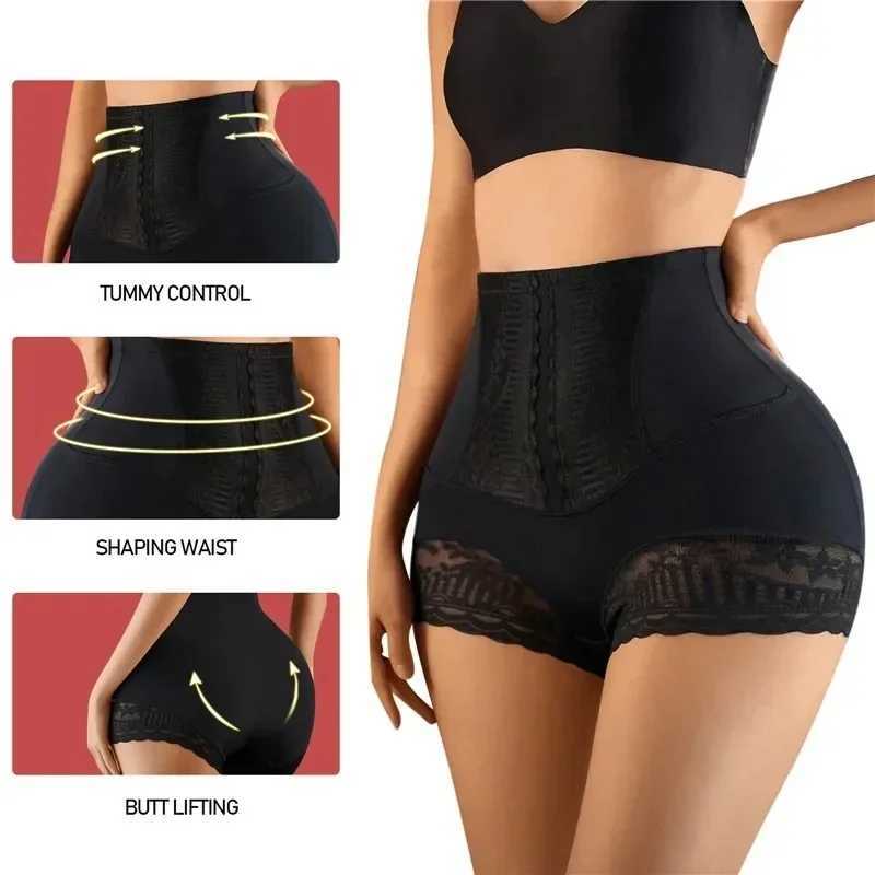 Womens Shapewear Panties High Waist Flat Belly Shorts Butt Lifter Body Shaper Slimming Underwear Postpartum Belly Shaping Panty L251030