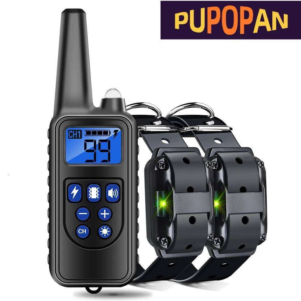 designer brand Electric Dog Training Detachable Bark Rechargeable Anti Barking Shock Vibration Collar for All Dogs Pet with Clicker