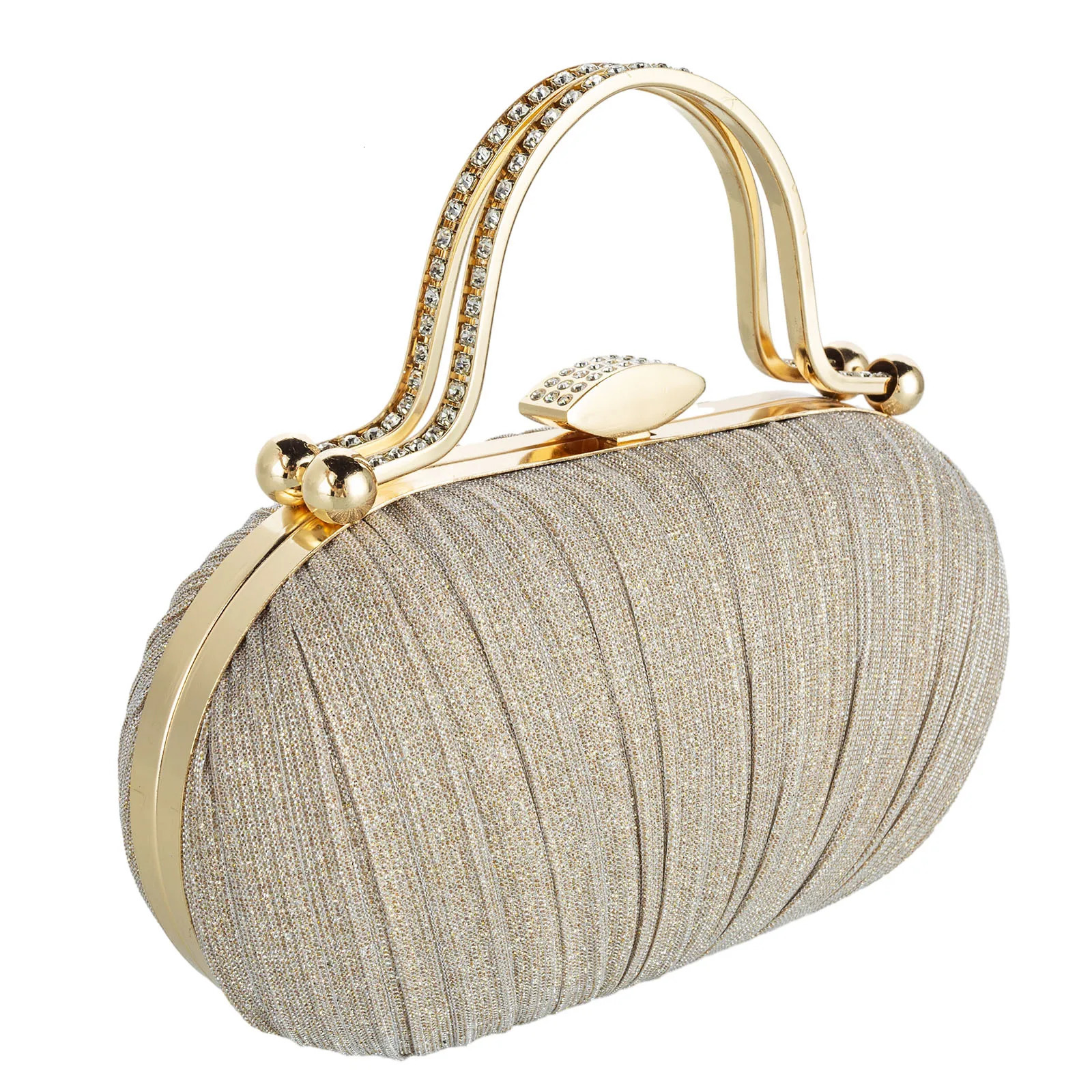 Fashion Diamond Top Handle Women Evening Handbag Clutch Bags Glitter Sequins Rhinestone Female Daily Purse for Wedding Prom 251023