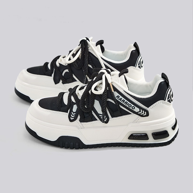 2025 Same Daddy Shoes Thick Sole Retro Double Strap Student Running Shoes Fashion Trend Sneakers Women