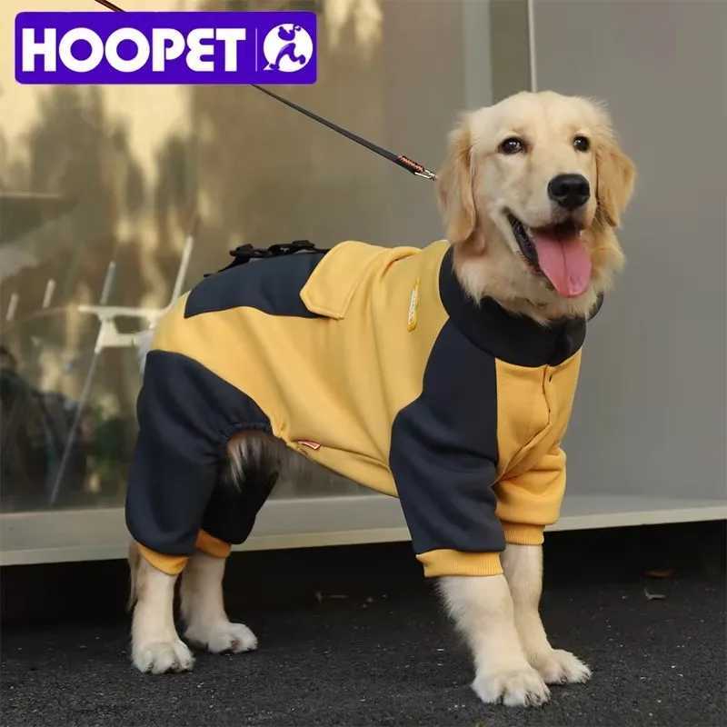 HOOPET Sporting Dog et Four Feet Clothes for Dogs Labrador Retriever Golden Retriever Autumn Big Dog Coat with Zipper Warm C251030