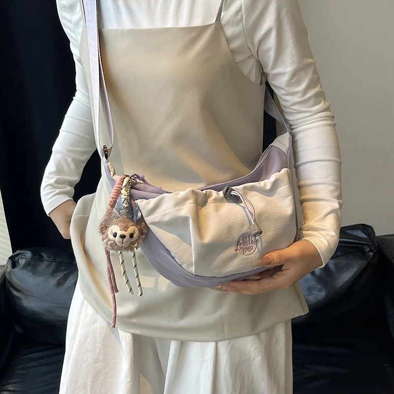 Large Capaci Canvas oulder Crossbody Bag for Women Dumpling ape Foldable Summer Sle Bag Casual Faion 251029