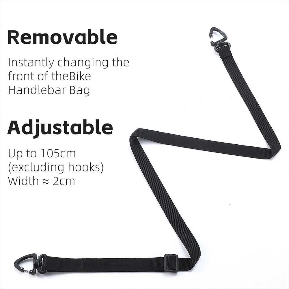 1L Bike Handlebar Bag Bike Front Tube Bag with Shoulder Strap Bike Front Frame Bag Multifunction for Mountain Road Bikes H251029