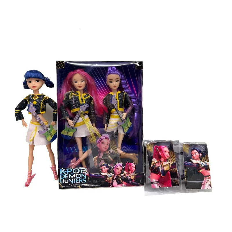 Demon Hunter Kpop Toy Gift Set High Appearance Level Rumi Mira Zoey Action Figure Christmas Present for Girls Sussy Theme set 251029