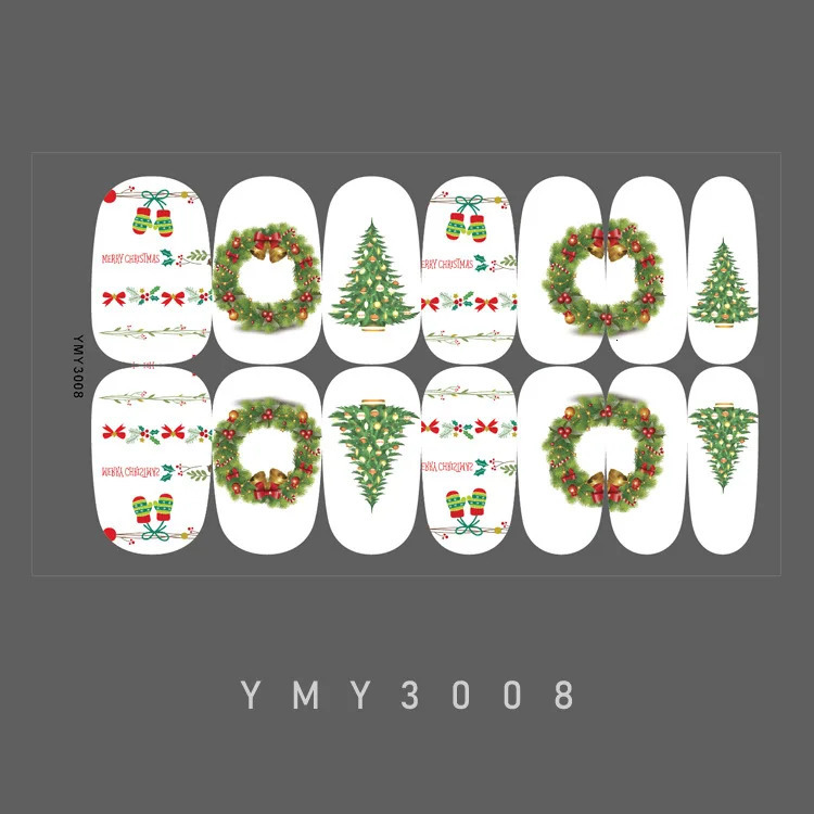 Full Cover Nail Stickers Christmas Nail Decoration Nails Sticker Self Adhesive Nail Sticker Nail Art Sticker 251027
