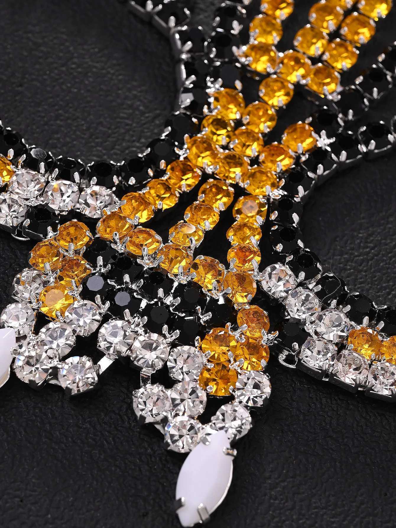 StoneFans Halloween Popular Beast Diamond Mask Exaggerated Personality Colorful Diamond Mask Accessories GiftW251029