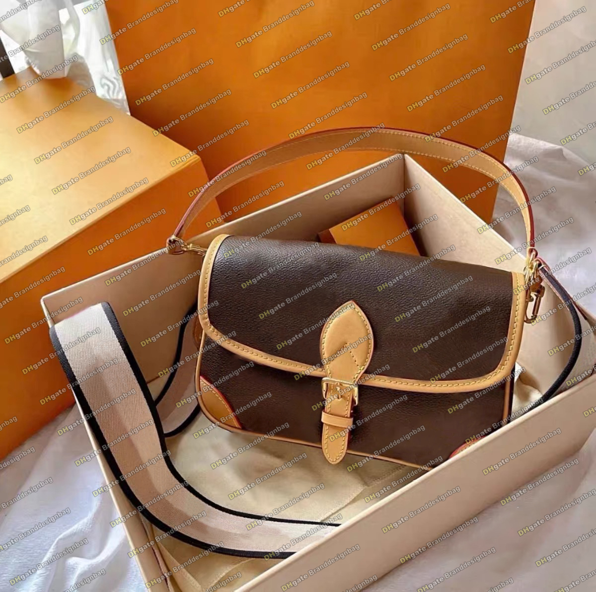 Designer diane nano Shoulder bag Women Baguette Handbag Leather Crossbody satchel Top Quality Hobo Phone Vintage Purses Luxury pochette Wallet