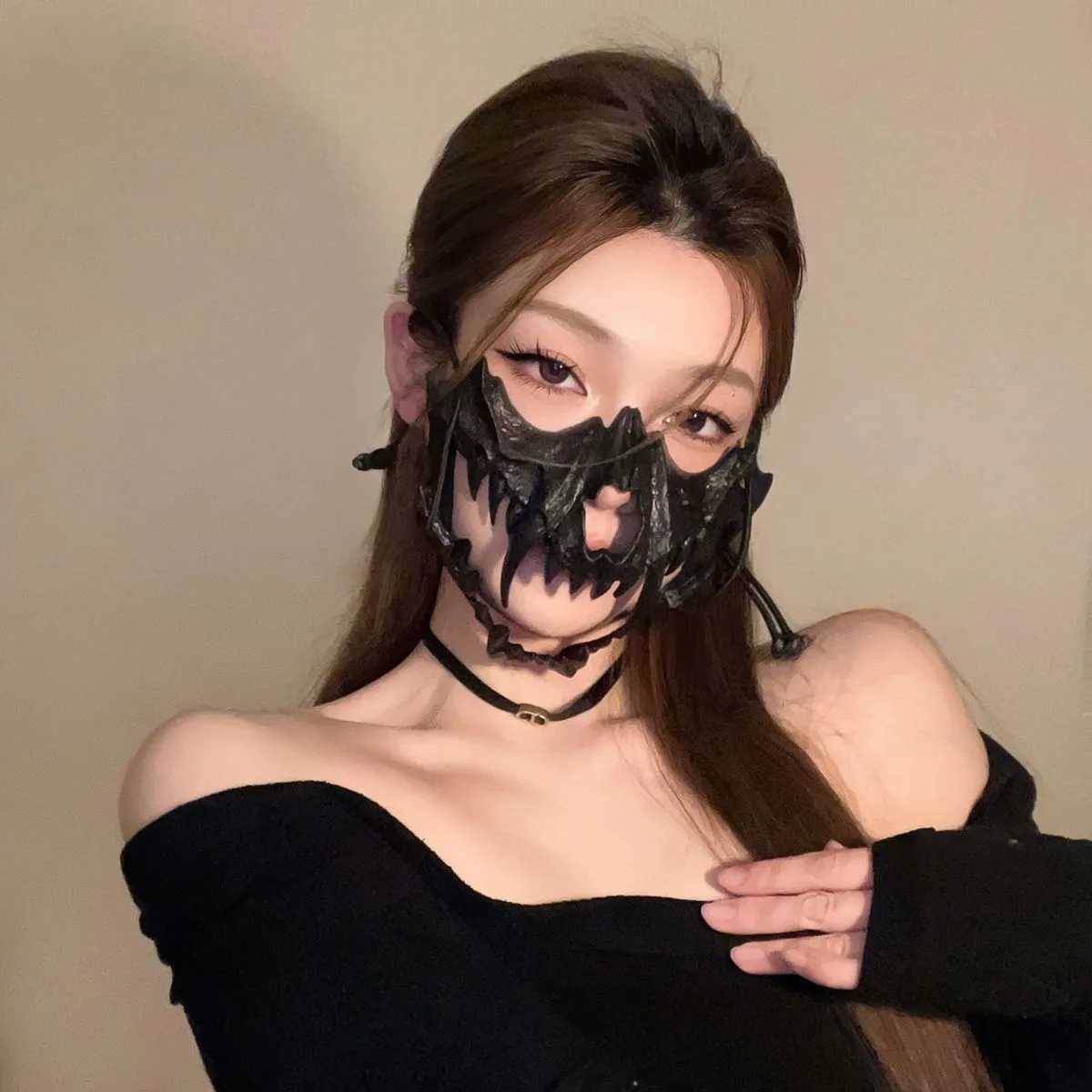 Popular ornaments neoGothic style Halloween secondary Yuan half face mask mens and womens fancy dress ball mask mesh maskW251029