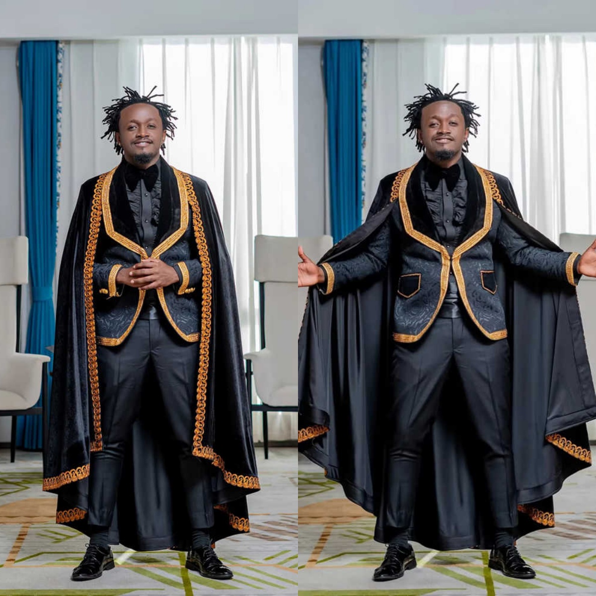 Stylish Jacquard Men Suits Shawl Lapel Groom Wedding Tuxedos 3 Piece Formal Blazer Pants Cloak Custom Made