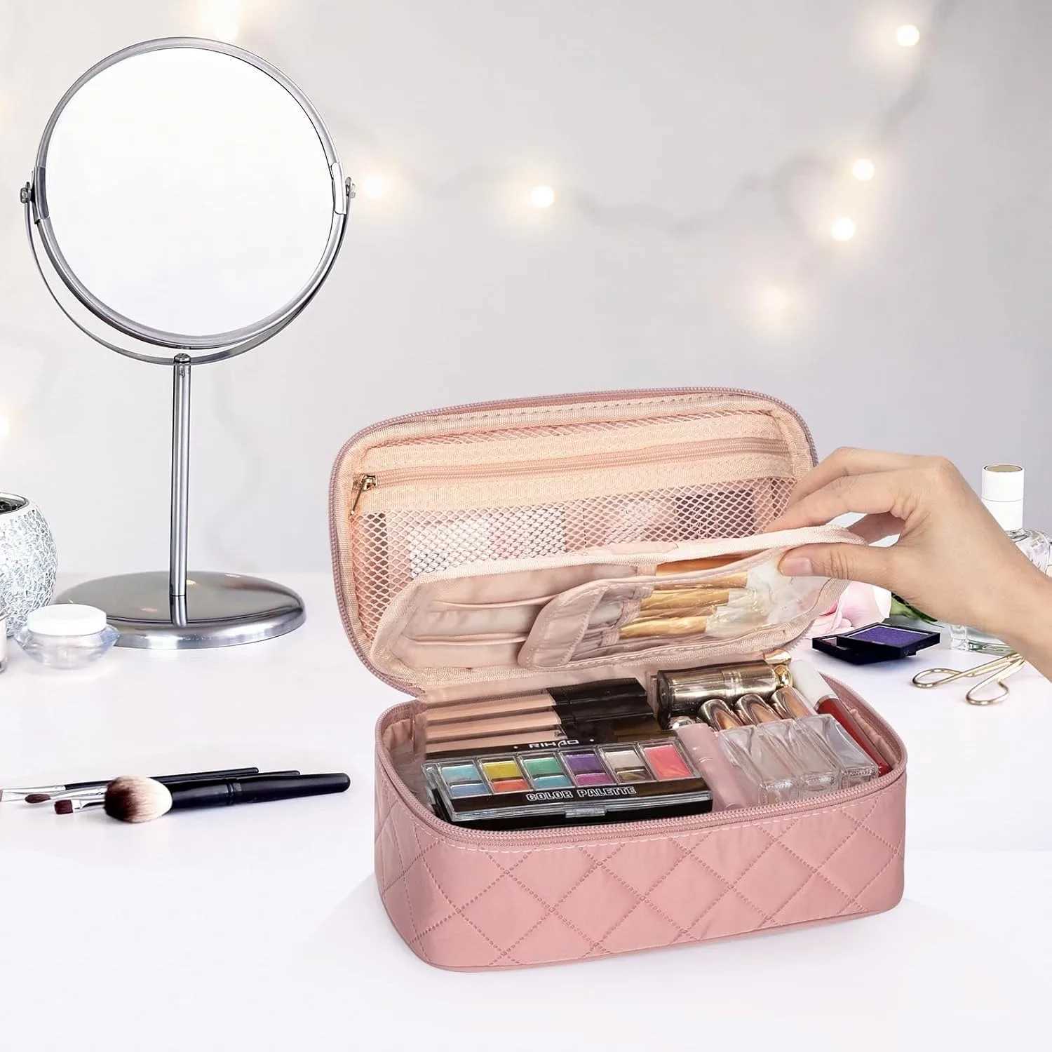 Small Cosmetic BagPortable Cute Travel Makeup Bag for Women and girls Makeup Brush Organizer cosmetics Pouch Bags J2511151