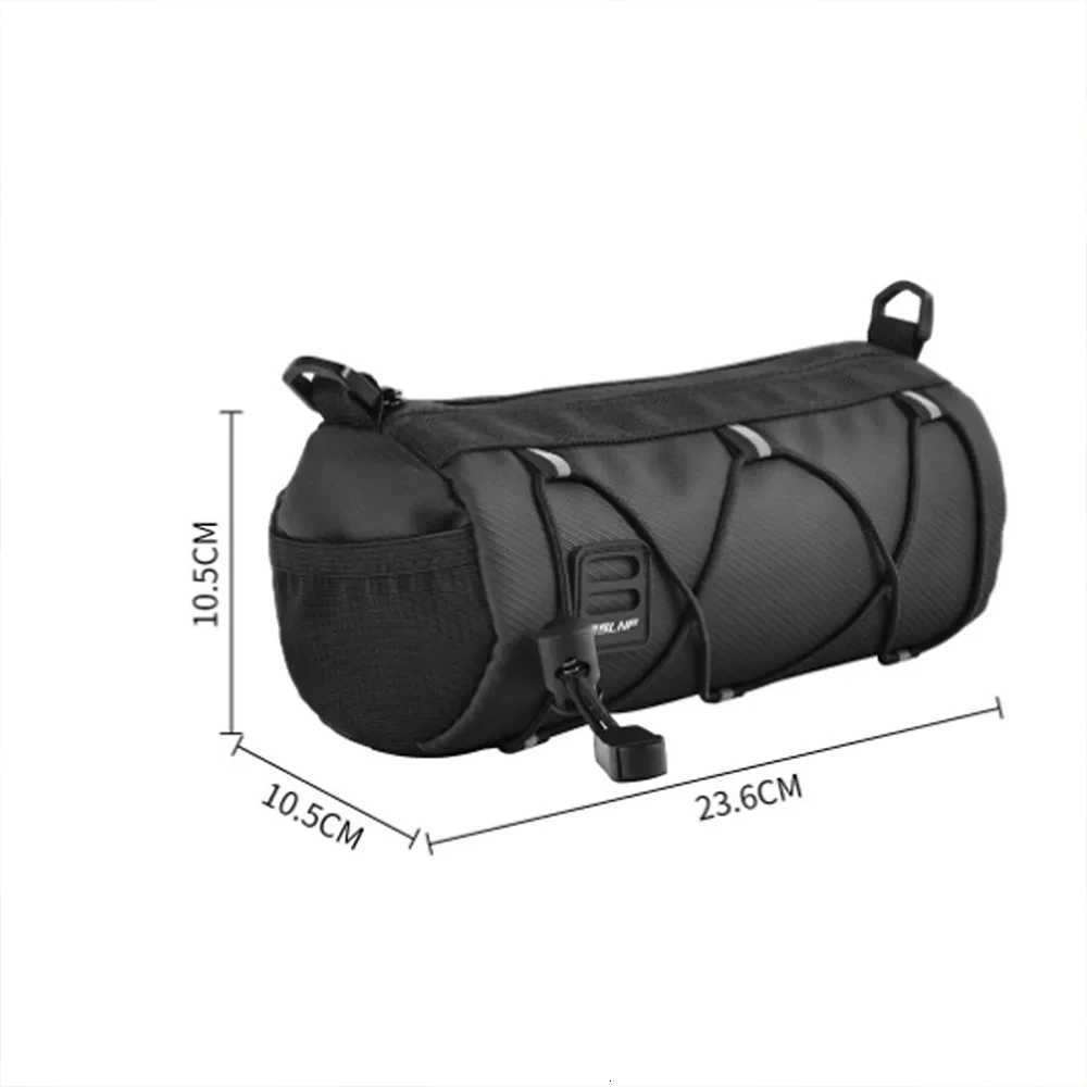 1PCS Bike Handlebar Bag For Cycling Outdoor Travel Accessories Large Capacity Bicycle Storage Bag Multifunctional Shoulder Bag H251029
