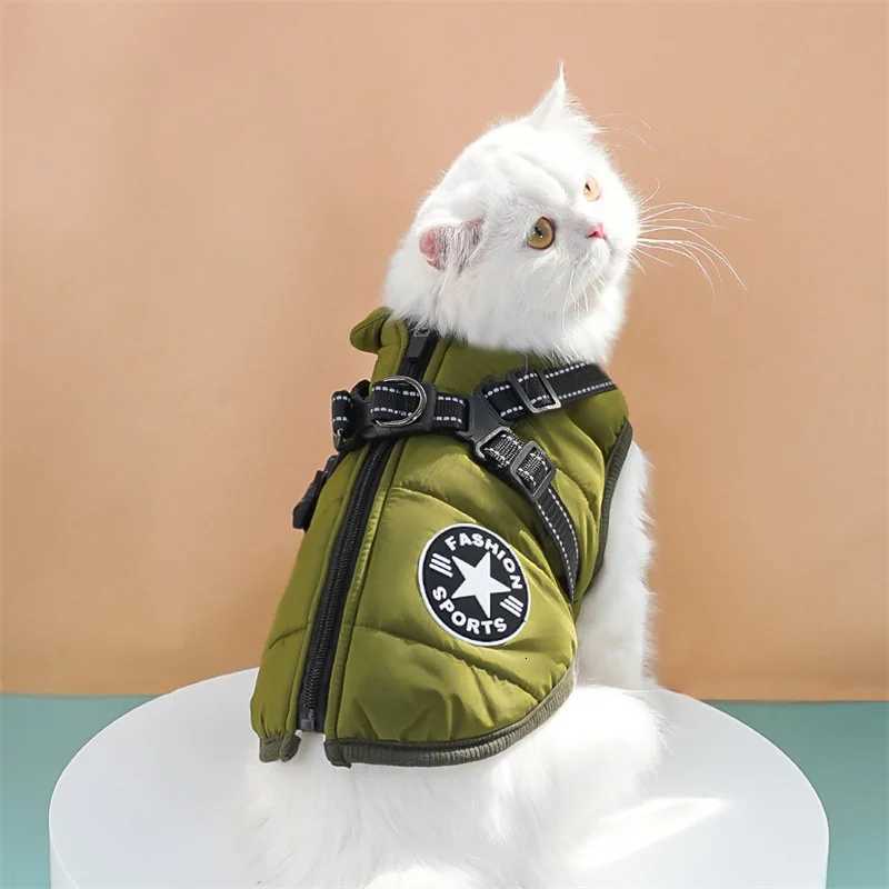 designer Pet clothes crossborder waterproof thick warm dog cat cotton coat winter chest back cotton vest supplies wholesale C251030